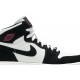 Jordans 1 Retro High GS 'Pure Platinum Black Pink'
 332148 015 Schwarz/Schwarz/Aktives Fuchsia Jordan Damen/Herren