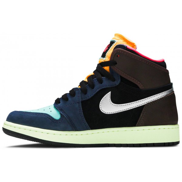 Jordans 1 Retro High GS Tokyo Bio Hack
 575441 201 Weiß/Aprikose/Achat/Schwarz Jordan Damen/Herren