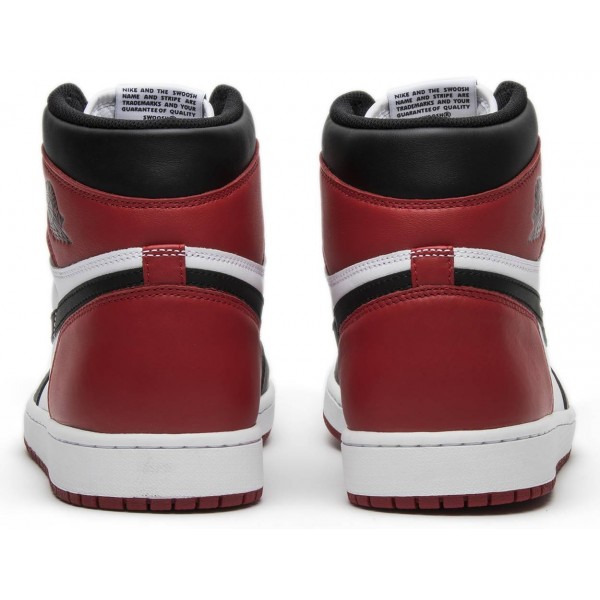 Jordans 1 Retro High OG Black Toe 2016
 555088 125 Schwarz/Kieferngrün/Weiß/Sportrot Jordan Damen/Herren