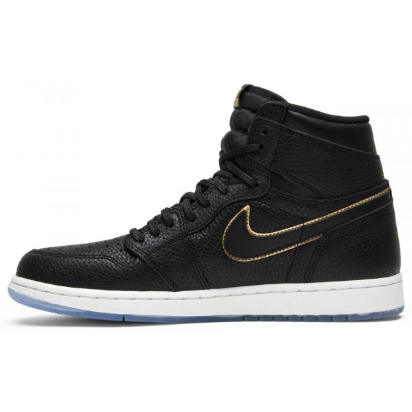 Jordans 1 Retro High OG 'City of Flight'
 555088 031 Weiß/Mitternachtsmarine/Metallic-Silber Jordan Damen/Herren