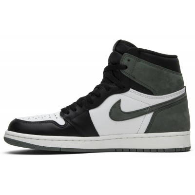 Jordans 1 Retro High OG 'Clay Green'
 555088 135 Kokosmilch/Schwarz/Summit White/Weiß Jordan Damen/Herren