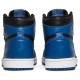 Jordans 1 Retro High OG Dark Marina Blue555088 404 Weiß/Gerichtslila Jordan Damen/Herren