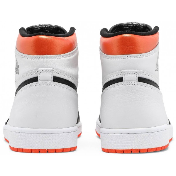 Jordans 1 Retro High OG 'Electro Orange'555088 180 Weiß/Mehrfarbig/Total Orange Jordan Damen/Herren