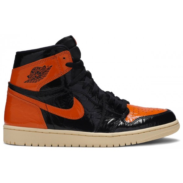 Jordans 1 Retro High OG 'Shattered Backboard 3.0'555088 028 Weiß/Schwarz/Helles Rauchgrau/Unirot Jordan Damen/Herren