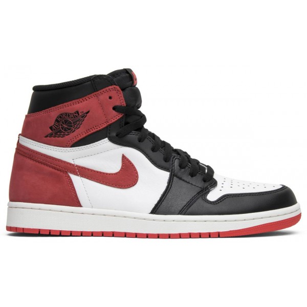 Jordans 1 Retro High OG 'Track Red'
 555088 112 Schwarz/Weiß/Helles Rauchgrau Jordan Damen/Herren