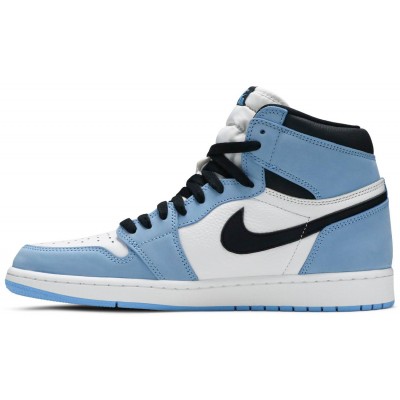 Jordans 1 Retro High OG 'University Blue'555088 134 Schwarz/Weiß/Unirot Jordan Damen/Herren