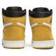 Jordans 1 Retro High OG Yellow Ochre
 555088 109 Weiß/Fichte Aura/Fichte Aura Jordan Damen/Herren