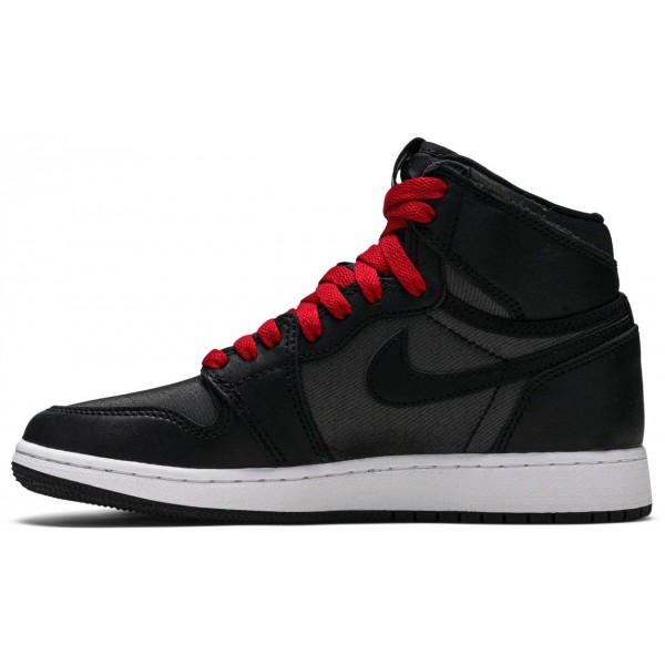 Jordans 1 Retro High OG BG Black Gym Red
 575441 060 Weiß/Weiß/Weiß Jordan Damen/Herren