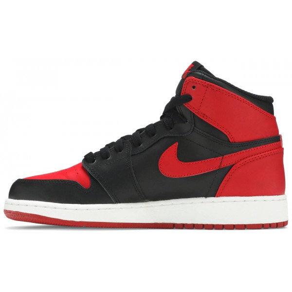 Jordans 1 Retro High OG BG Bred 2013
 575441 023 Schwarz/helles Aqua/dunkles Rauchgrau Jordan Damen/Herren