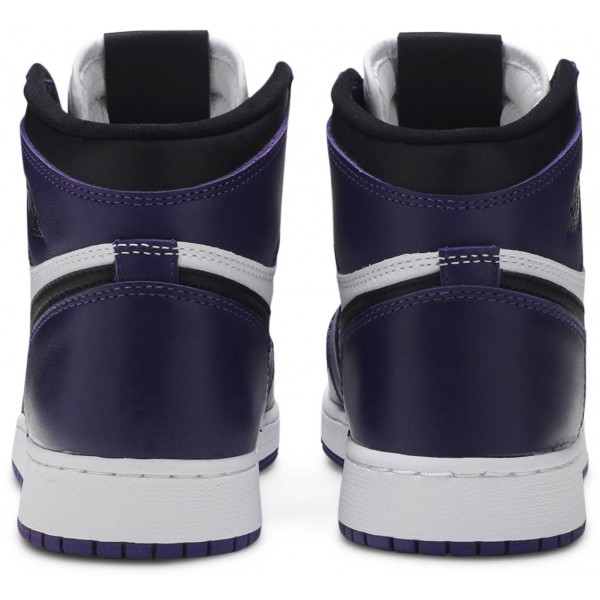 Jordans 1 Retro High OG GS Court Purple 2.0
 575441 500 Weiß/Segel/Uni Rot/Schwarz Jordan Damen/Herren