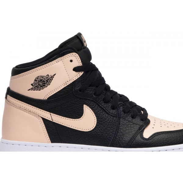 Jordans 1 Retro High OG GS 'Crimson Tint'
 575441 081 Weiß/Schwarz/Universitätsgold Jordan Damen/Herren