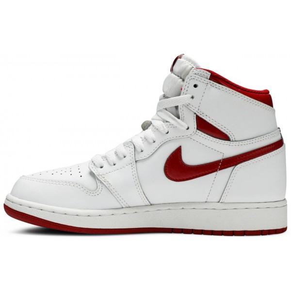 Jordans 1 Retro High OG GS Metallic Red
 575441 103 Chrom/Weiß/Turbogrün/Schwarz Jordan Damen/Herren