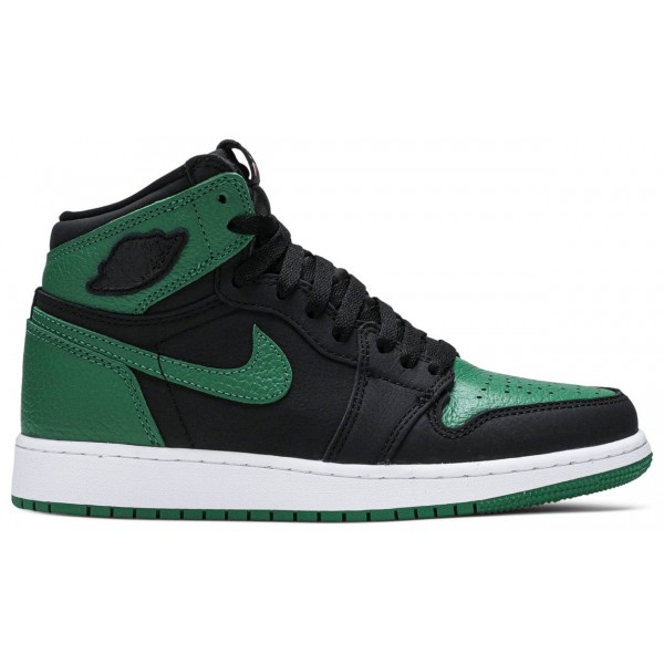 Jordans 1 Retro High OG GS 'Pine Green 2.0'
 575441 030 Segel/Obsidian/Universitätsblau Jordan Damen/Herren