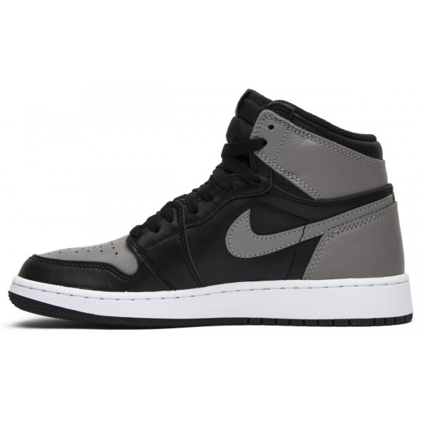 Jordans 1 Retro High OG GS Shadow 2018
 575441 013 Gym Rot/Metallic Silber-Weiß Jordan Damen/Herren