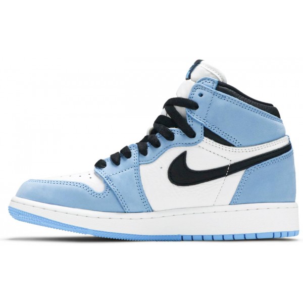 Jordans 1 Retro High OG GS University Blue575441 134 Segel/Schwarz/Militärblau/Schüchternes Rosa Jordan Damen/Herren