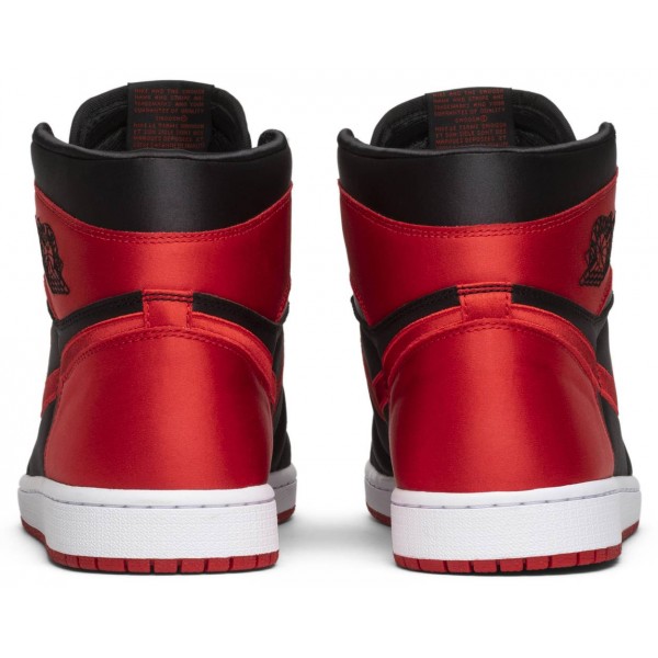 Jordans 1 Retro High OG SE Satin Banned
 917359 001 Helles Rauchgrau/Sportrot/Weiß Jordan Damen/Herren