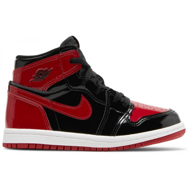 Jordans 1 Retro High OG TD Patent BredAQ2665 063 Weiß/Elektroorange/Schwarz Jordan Damen/Herren