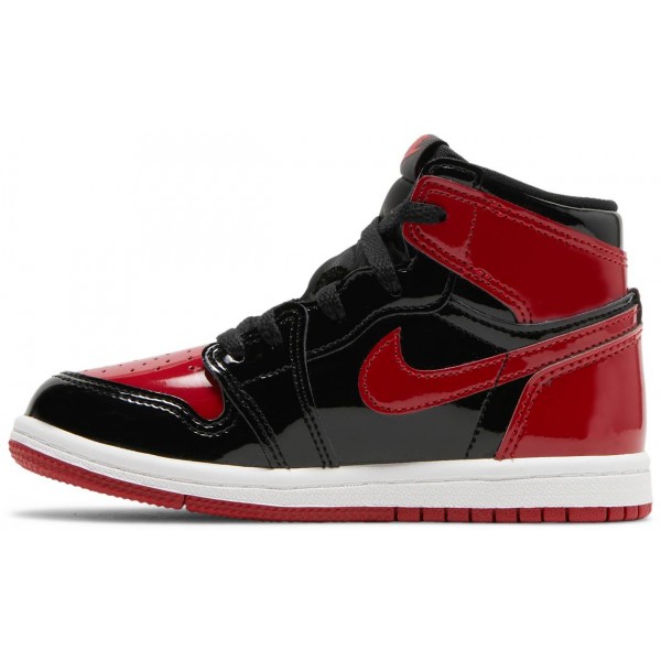 Jordans 1 Retro High OG TD Patent BredAQ2665 063 Weiß/Elektroorange/Schwarz Jordan Damen/Herren