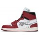 Off-White x Jordans 1 Retro High OG 'Chicago'aa3834 101 Hellbraun/Weiß/Gummi Jordan Damen/Herren