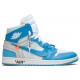 Off-White x Jordans 1 Retro High OG UNC Sample
 AQ0818 148 S Schwarz Blau Jordan Damen/Herren