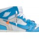 Off-White x Jordans 1 Retro High OG UNC Sample
 AQ0818 148 S Schwarz Blau Jordan Damen/Herren