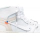 Off-White x Jordans 1 Retro High OG White 2018
 AQ0818 100 Gericht Lila/Schwarz/Weiß Jordan Damen/Herren