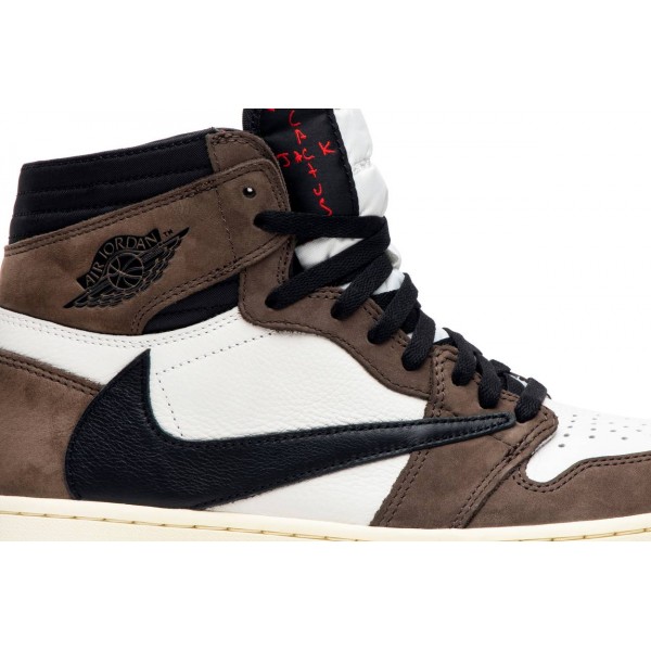 Travis Scott x Jordans 1 Retro High OG Mocha Sample
 CD4487 100 S Weiß/Schwarz/Glühbirne/Team Orange Jordan Damen/Herren