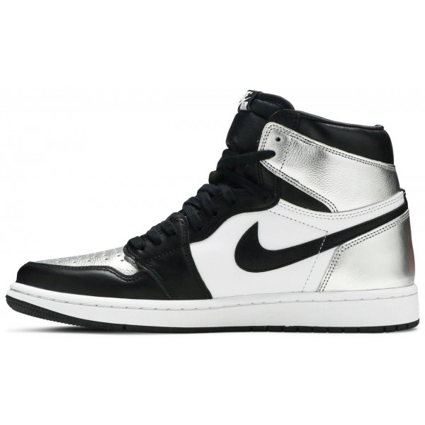 Jordans 1 Retro High OG Silver ToeCD0461 001 Seestern/Weiß/Schwarz Jordan Damen