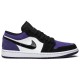 Jordans 1 Low Court Purple553558 500 Segel/heller Knochen/College-Grau/Schwarz Jordan Damen/Herren