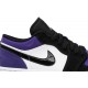 Jordans 1 Low Court Purple553558 500 Segel/heller Knochen/College-Grau/Schwarz Jordan Damen/Herren