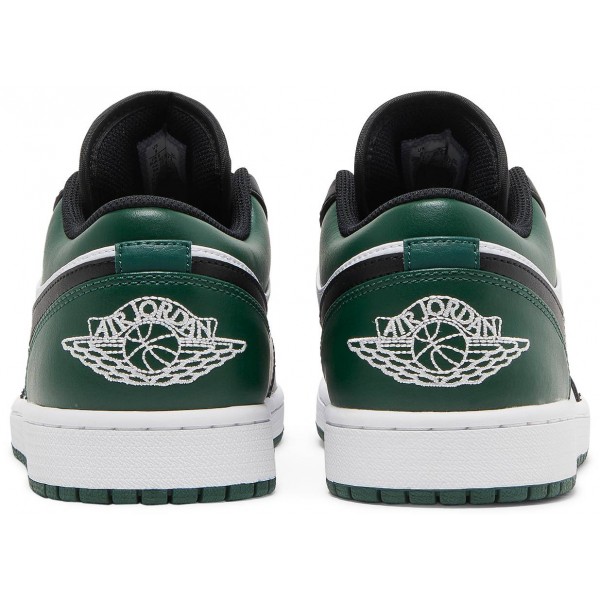 Jordans 1 Low 'Green Toe'553558 371 Schwarzer/blasser Vanille-Seestern Jordan Damen/Herren