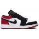 Jordans 1 Low GS 'Black Toe'
 553560 116 Schwarz Rot Jordan Damen/Herren