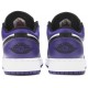 Jordans 1 Low GS 'Court Purple'
 553560 500 Weiß/Universitätsblau/Obsidian Jordan Damen/Herren