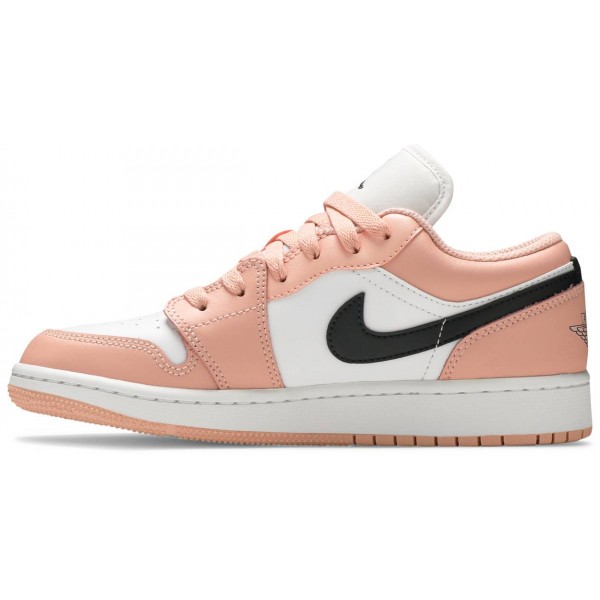 Jordans 1 Low GS Light Arctic Pink
 553560 800 Weiß/Dunkelblau Jordan Damen/Herren