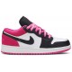 Jordans 1 Low SE GS 'Black Active Fuchsia'
 CT1564 005 Edles Rot/Weiß/Schwarz Jordan Damen/Herren