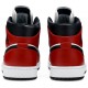 Jordans 1 Mid 'Chicago Black Toe'554724 069 Weiß/Mitternachtsmarine/Metallic-Silber Jordan Damen/Herren