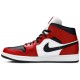 Jordans 1 Mid Chicago Black Toe554724 069 Weiß/Mitternachtsmarine/Metallic-Silber Jordan Damen/Herren