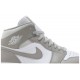 Jordans 1 Mid 'College Grey'554724 082 Segel/Dunkles Mokka/Schwarz/Schwarz Jordan Damen/Herren