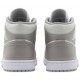 Jordans 1 Mid 'College Grey'554724 082 Segel/Dunkles Mokka/Schwarz/Schwarz Jordan Damen/Herren