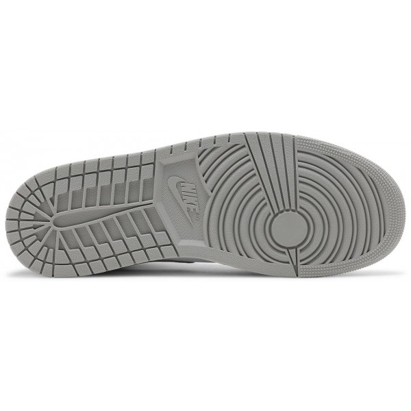 Jordans 1 Mid 'College Grey'554724 082 Segel/Dunkles Mokka/Schwarz/Schwarz Jordan Damen/Herren