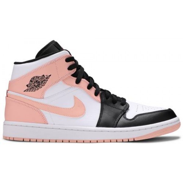 Jordans 1 Mid 'Crimson Tint'554724 133 Weiß/Pollen Jordan Damen/Herren