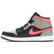 Jordans 1 Mid 'Pink Shadow'
 554724 059 Schwarz/Rauchgrau/Weiß/Sportrot Jordan Damen/Herren