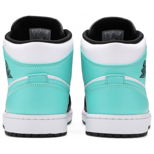 Jordans 1 Mid Tropical Twist
 554724 132 Weiß/Dunkelgrün/Schwarz Jordan Damen/Herren