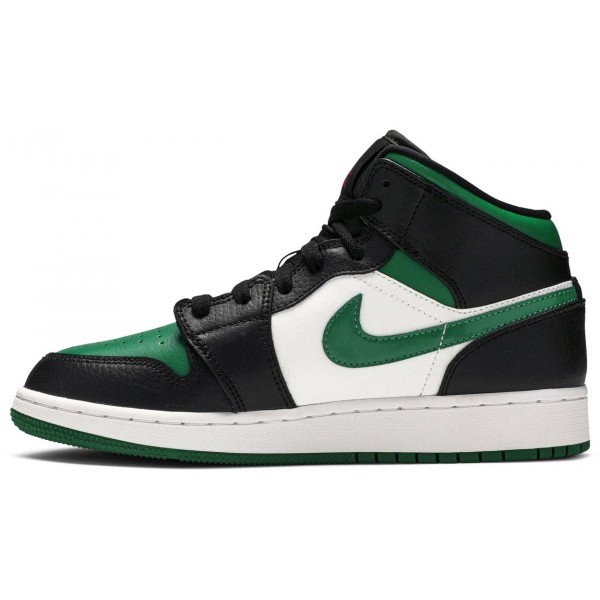 Jordans 1 Mid GS Black Pine Green
 554725 067 Sail/Black-Varsity-Mais Jordan Damen/Herren