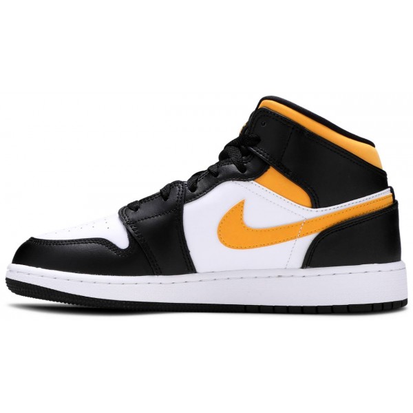 Jordans 1 Mid GS Black University Gold
 554725 177 Mitternachtsmarine/Universitätsrot Jordan Damen/Herren