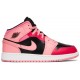 Jordans 1 Mid GS Coral Chalk
 554725 662 Elektroorange/Schwarz/Weiß Jordan Damen/Herren