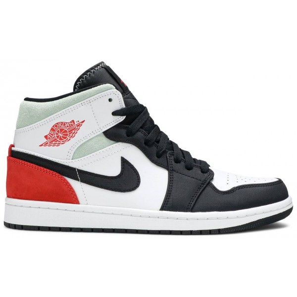 Jordans 1 Mid SE 'Red Black Toe'
 852542 100 Purple Pulse/Arctic Punch/Glacier Blue Jordan Damen/Herren