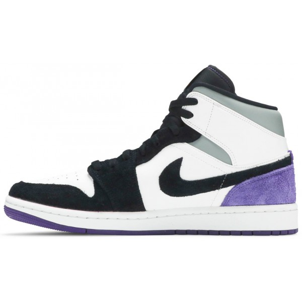 Jordans 1 Mid SE Varsity Purple852542 105 Weiß/Schwarz/Racer Blau Jordan Damen/Herren