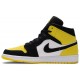 Jordans 1 Mid SE 'Yellow Toe'
 852542 071 Schwarz/Uni Rot-Weiß Jordan Damen/Herren