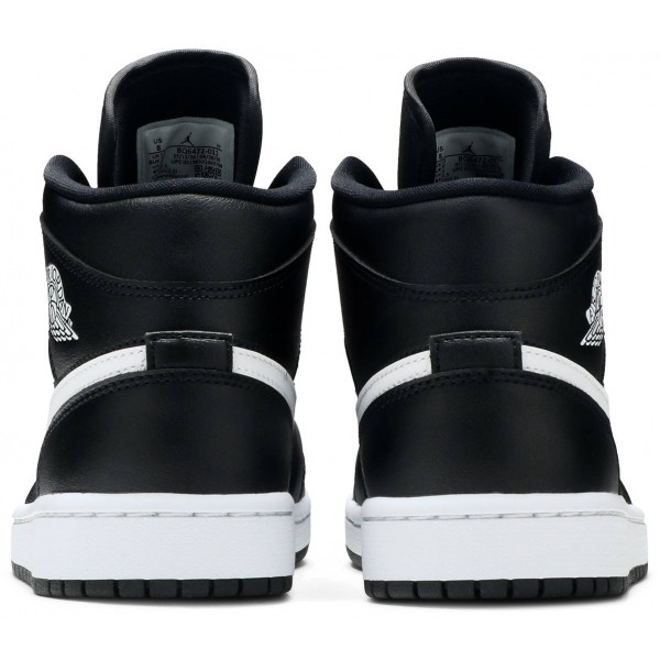 Jordans 1 Mid Black White
 BQ6472 011 Weiß/Schwarz/Auroragrün Jordan Damen